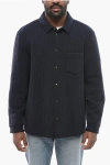 Armani Collezioni Giorgio Quilted Jersey Overshirt With Breast-pocket