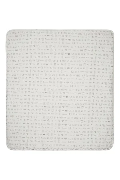Armani Collezioni Graphic Print Blanket In White
