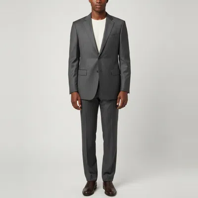 Pre-owned Armani Collezioni Grey Wool Blend Regular Fit Suit L In Gray