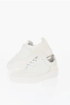 Armani Collezioni Hammered Leather Low-top Sneakers