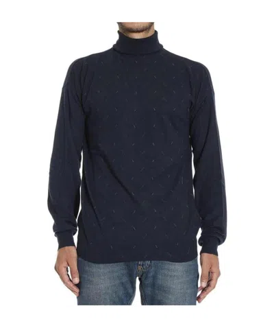 Armani Collezioni High-necked Pullover In Black