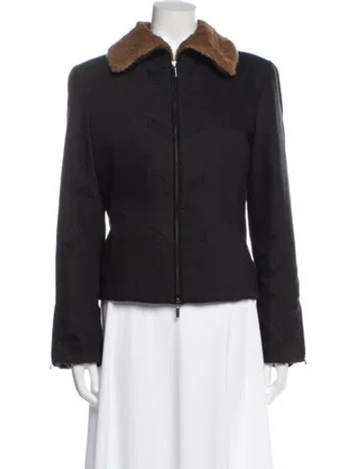 Pre-owned Armani Collezioni Jacket In Gray