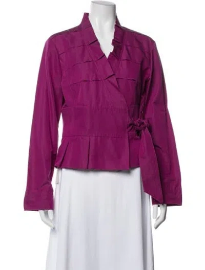 Pre-owned Armani Collezioni Jacket In Purple