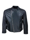 ARMANI COLLEZIONI JACKET WITH ZIP CLOSURE MADE OF SOFT LAMBSKIN WITH PERFORATED LEATHER DETAILS. ZIP ON POCKETS AND CU