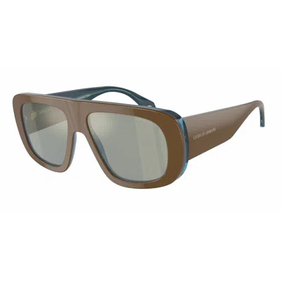 Armani Collezioni Ladies' Sunglasses Armani Ar8183-5985y5  56 Mm Gbby2 In Green
