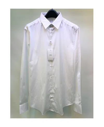 Armani Collezioni Lapel Shirt In Gray