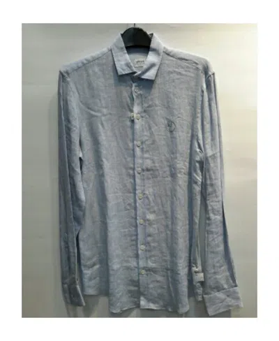 Armani Collezioni Lapel Shirt In Gray