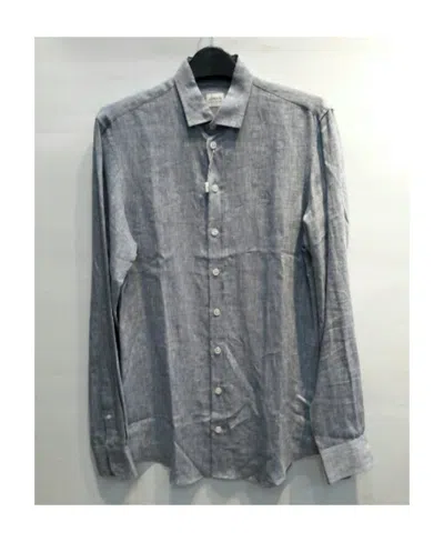 Armani Collezioni Lapel Shirt In Gray