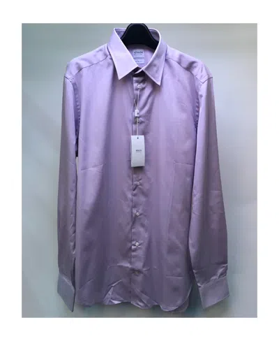 Armani Collezioni Lapel Shirt In Purple