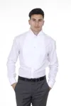 Armani Collezioni Lapel Shirt In White