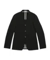 Armani Collezioni Logo Casual Jacket In Black