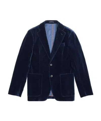 Armani Collezioni Logo Casual Jacket In Black