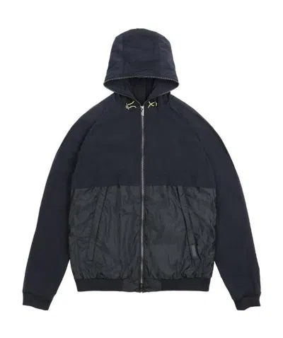 Armani Collezioni Logo Casual Jacket In Black