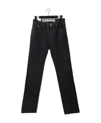 Armani Collezioni Logo Details Jeans In Black
