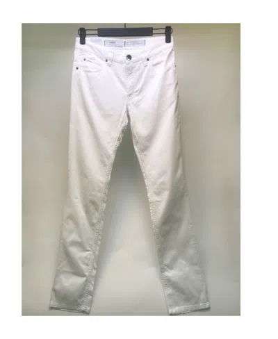 Armani Collezioni Logo Details Jeans In White