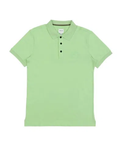 Armani Collezioni Logo Embroidered Polo Shirt In Green