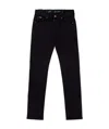 Shop Armani Collezioni Logo Jeans In Black