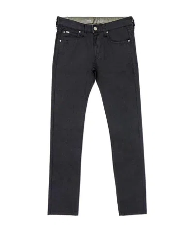 Armani Collezioni Logo Jeans In Black