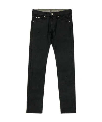 Armani Collezioni Logo Jeans In Black
