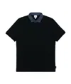 Armani Collezioni Logo Polo Shirt In Black