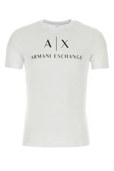 Armani Collezioni Logo Printed Crewneck T-shirt In White
