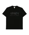 Armani Collezioni Logo Printed T-shirt In Black