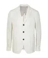 Armani Collezioni Logo Suit Jacket In White