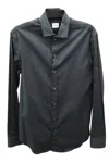 Armani Collezioni Long Sleeve Button Down Shirt In Grey In Grey