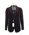 Armani Collezioni Long-sleeved Casual Jacket In Black