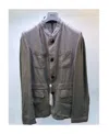 Armani Collezioni Long-sleeved Casual Jacket In Black