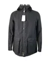 Armani Collezioni Long-sleeved Casual Jacket In Black