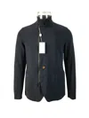 Armani Collezioni Long-sleeved Casual Jacket In Black