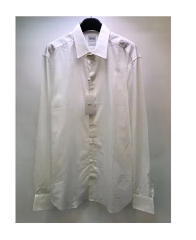 Armani Collezioni Long-sleeved Shirt In Gray