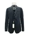 Armani Collezioni Long Sleeved Suit Jacket In Black
