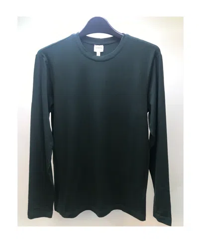 Armani Collezioni Long Sleeved T-shirt In Black
