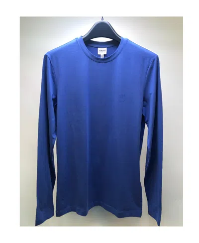 Armani Collezioni Long Sleeved T-shirt In Blue