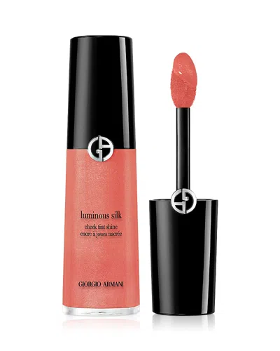 Armani Collezioni Luminous Silk Liquid Blush Cheek Tint In 50s Starlit Peach