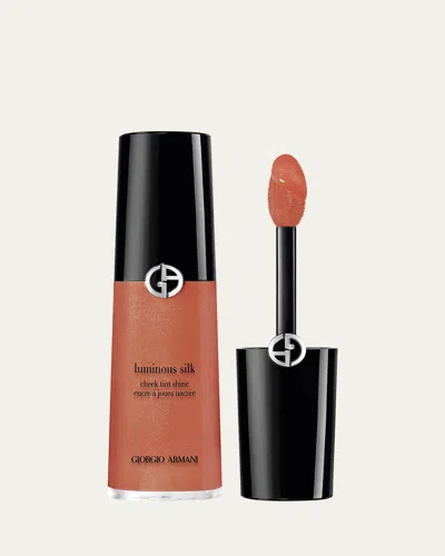 Armani Collezioni Luminous Silk Liquid Blush Cheek Tint In Orange