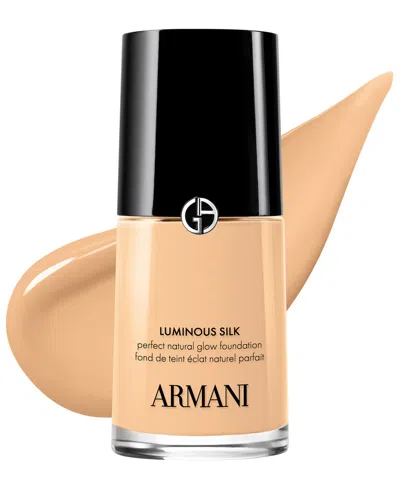 Armani Collezioni Luminous Silk Natural Glow 24-hour Wear Blurring Liquid Foundation, 1.0 Oz. In Transparent