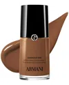 Armani Collezioni Luminous Silk Natural Glow 24-hour Wear Blurring Liquid Foundation, 1.0 Oz. In Brown