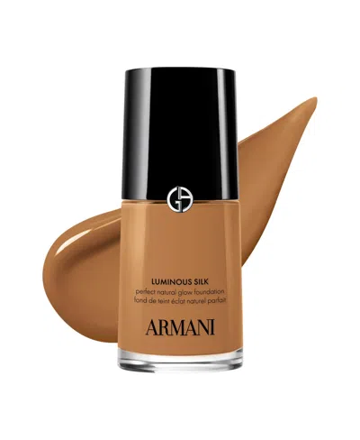 Armani Collezioni Luminous Silk Natural Glow 24-hour Wear Blurring Liquid Foundation, 1.0 Oz. In Brown