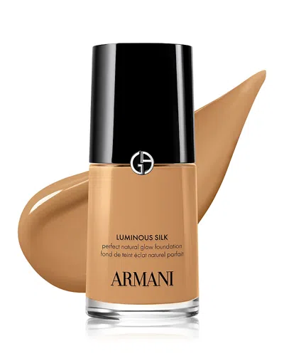 Armani Collezioni Luminous Silk Natural Glow Blurring Foundation With 24 Hour Wear Foundation 1 Oz. In Brown