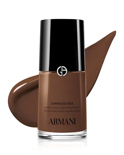 Armani Collezioni Luminous Silk Natural Glow Blurring Foundation With 24 Hour Wear Foundation 1 Oz. In Brown