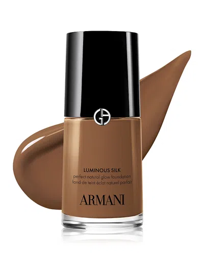 Armani Collezioni Luminous Silk Natural Glow Blurring Foundation With 24 Hour Wear Foundation 1 Oz. In Brown