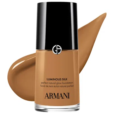 Armani Collezioni Luminous Silk Natural Glow Blurring Foundation With 24 Hour Wear Foundation 1 Oz. In Brown
