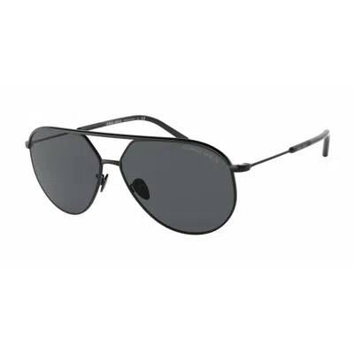 Armani Collezioni Men's Sunglasses Armani Ar6120j-300187  60 Mm Gbby2 In Black