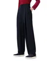 Armani Collezioni Microcheck Pleated Trousers In Navy