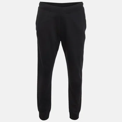 Pre-owned Armani Collezioni Navy Blue Jersey Joggers L