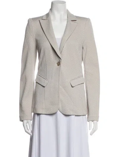 Pre-owned Armani Collezioni Patterned Blazer In Neutrals