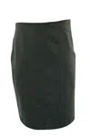Armani Collezioni Pencil Skirt In Green Wool In Green